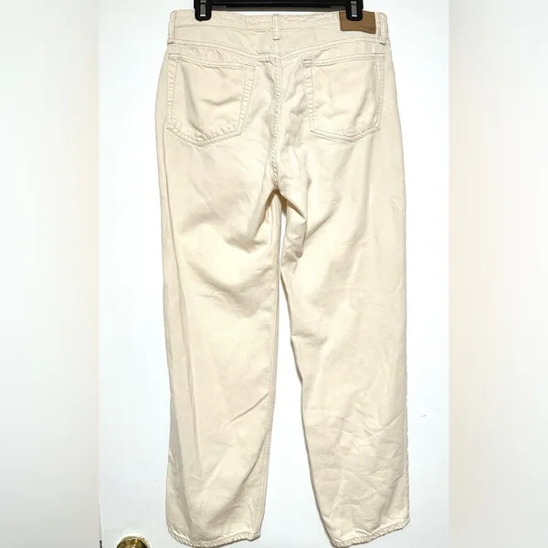 Rag & Bone Low-rise Baggy Boyfriend Beige Denim Size 28 - Image 4