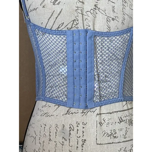 Urban Outfitters Corset Top Blue Small - Image 5