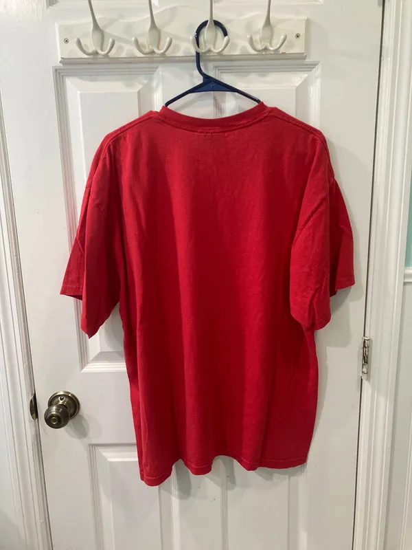 Ohio State Buckeyes 90s Style Steve & Barry’s OSU Classic College Red T-Shirt - Image 4