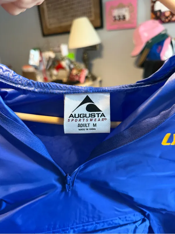 Augusta Sportswear Lyons Blue Pullover Rain Anorak - Image 3
