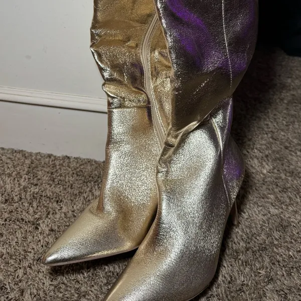 JustFab Metallic Boots - Image 2