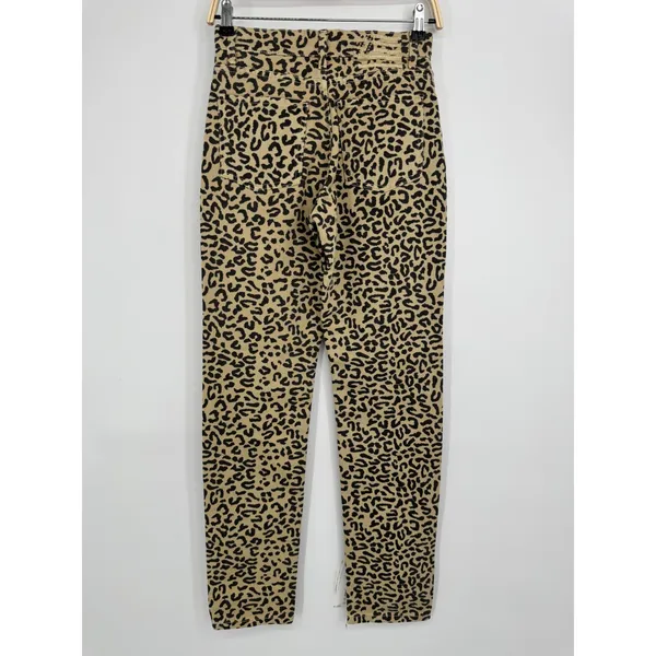 Revice Uptown On The Spot Leopard Animal Print‎ Jeans 25 Tan Punk Indie Sleaze - Image 9