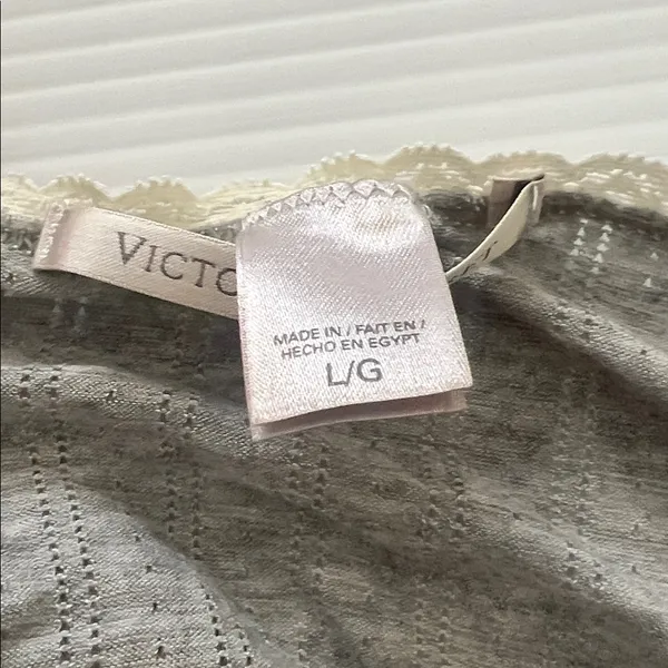Victoria's Secret Vintage Gray Lace-Trim Romper Sleepwear Women's Intimates Y2K - Image 3