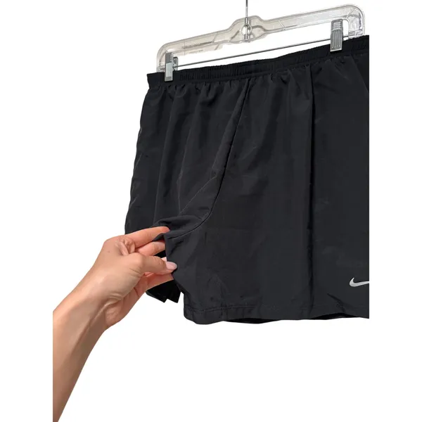 Nike Men's Dri-FIT Running Shorts Black L Lined Pockets - Image 5