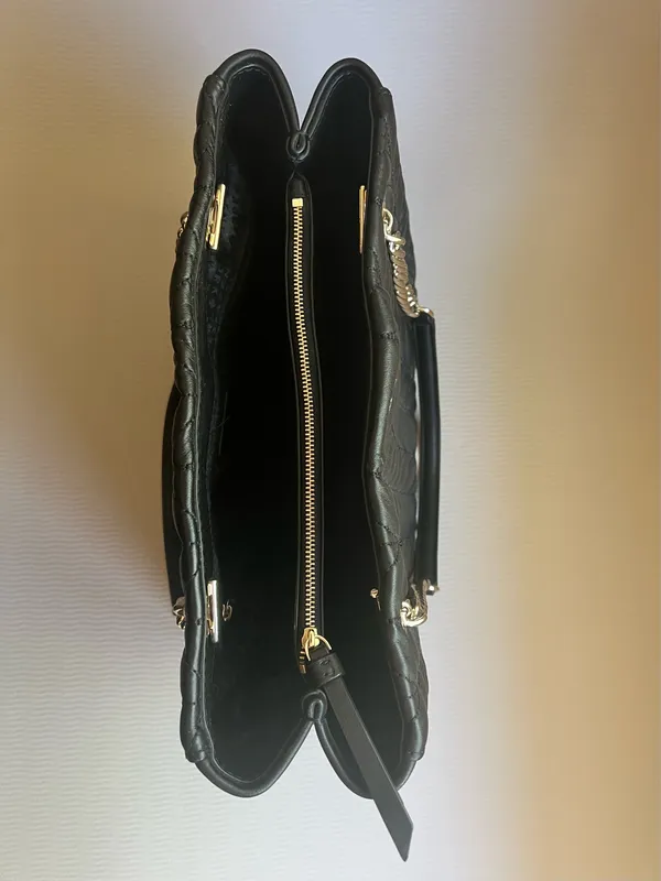 Kate Spade New York Briar Lane Willis Black Quilted Leather Chain Tote Bag NWOT - Image 6