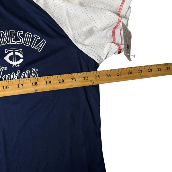 MLB Minnesota Twins Womens Baseball Jersey Shirt Navy Blue White XXL NWT READ - Image 7
