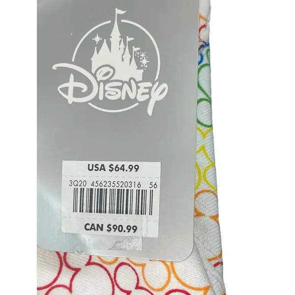 Disney Parks Mickey Mouse Rainbow Spirit Jersey Women’s S Top Short Sleeve NWT - Image 6