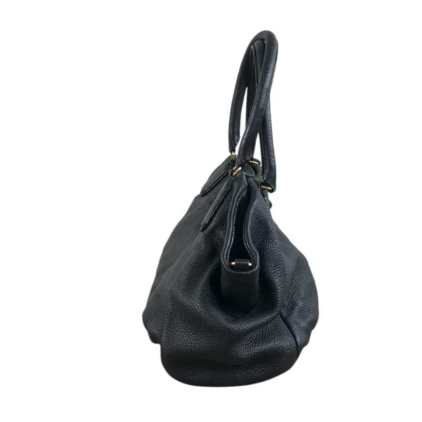 MARC By MARC JACOBS Classic Q Fran Cow Leather Handbag Black Timeless Satchel - Image 6