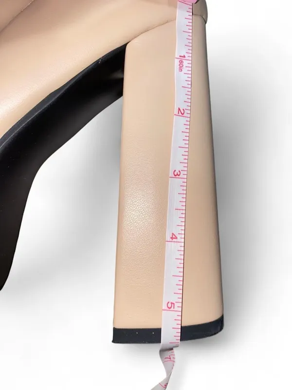 Beige Thigh High Platform boots Tan Size 7.5 - Image 8
