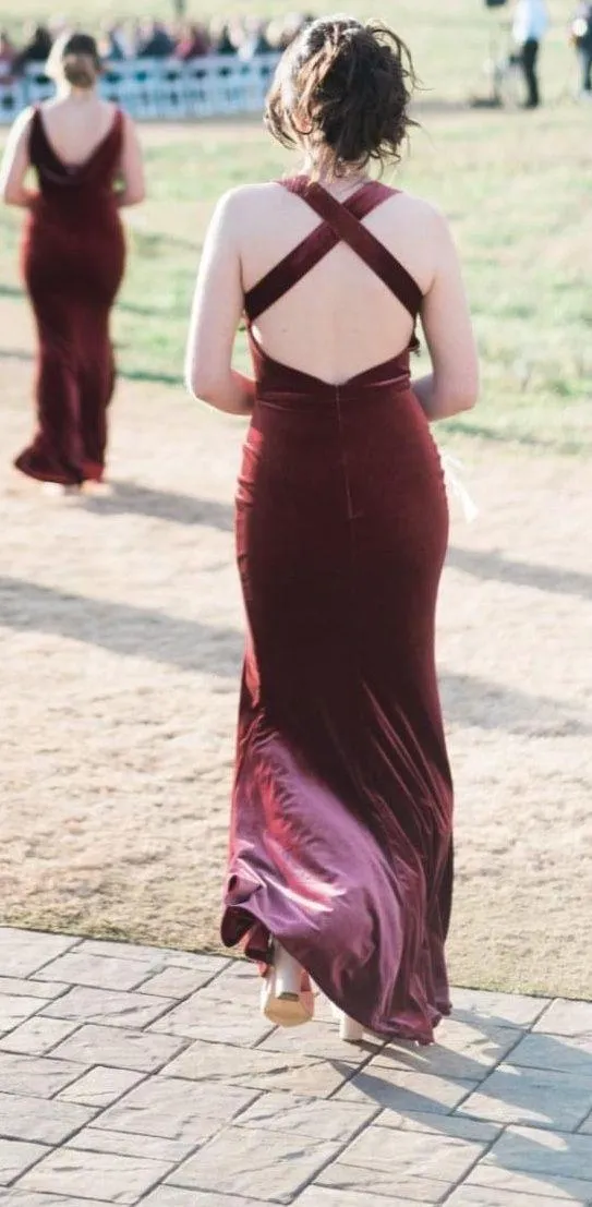 Revelry Velvet Bridesmaid Dress - Image 3
