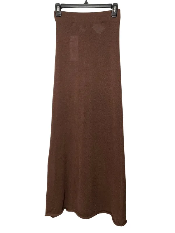 SNDYS Cali Maxi Skirt in Chocolate Brown X-Small New Womens Knit Bottoms - Image 10