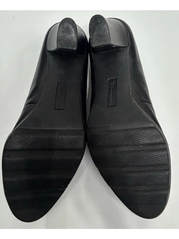 Tamaris Leather Pumps Heels Womens 40/9 Black Memory Foam insole shock absorber - Image 9