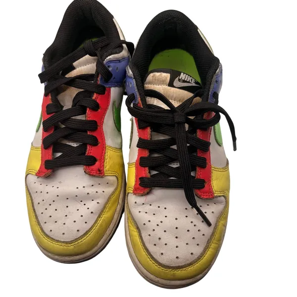 Nike Dunk Low Retro Multicolor Sneakers SZ 7 Leather Casual Shoes Streetwear - Image 3