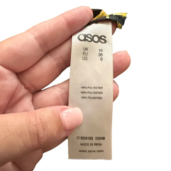 ASOS Floral Skater Mini Dress‎ Sz 6 - Image 4