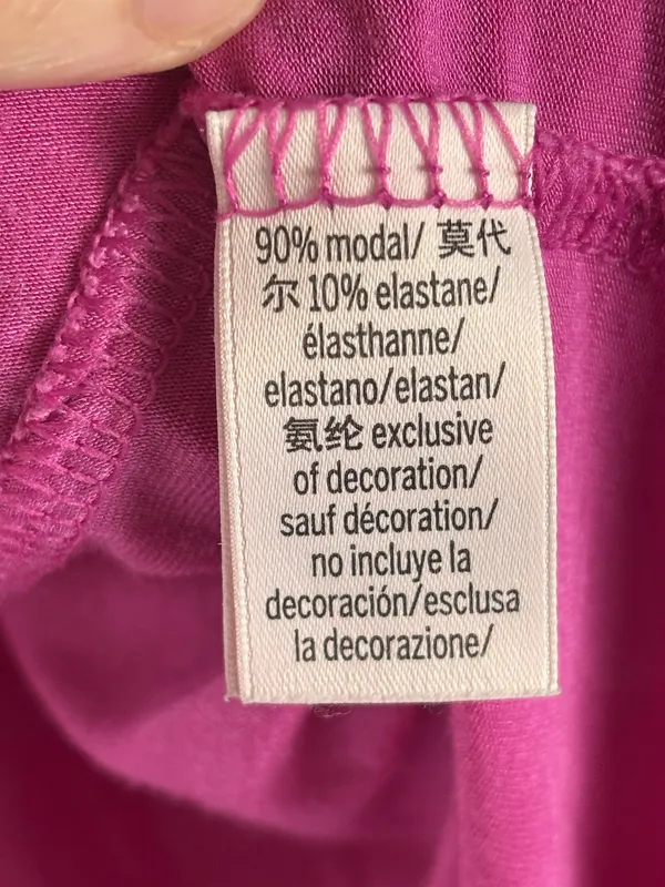 Victorias Secret Women XS Hot Pink Modal Long Sleeve Sleepwear Shirt Monogrammed - Image 7