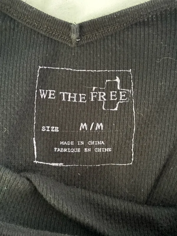 Free People We The Free Black Long Sleeve Dress - Image 4