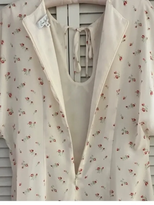 Love, Whit by Whitney Porter White Floral Dress size Large - Image 7