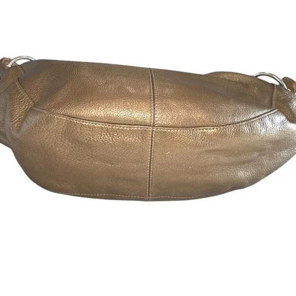 HOBO International Slouch 90s Style Gold Shoulder Bag w/story card Medium‎ - Image 5