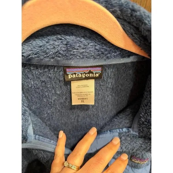 Patagonia Los Gatos full-zip fleece jacket in a blue color women's XL - Image 3