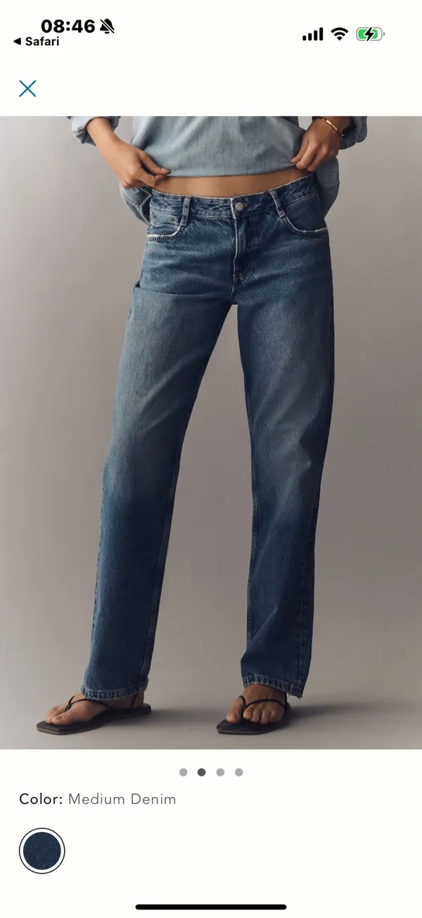 Pilcro Anthropologie Jeans Straight Leg Mid Rise - Image 6