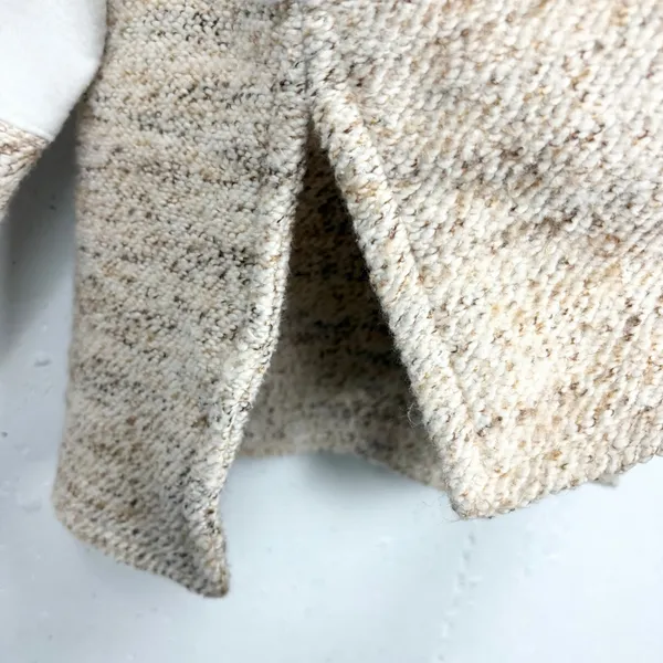Anthropologie Daily Practice Cotton Mock Neck Sweatshirt Ivory Size Small - Image 6