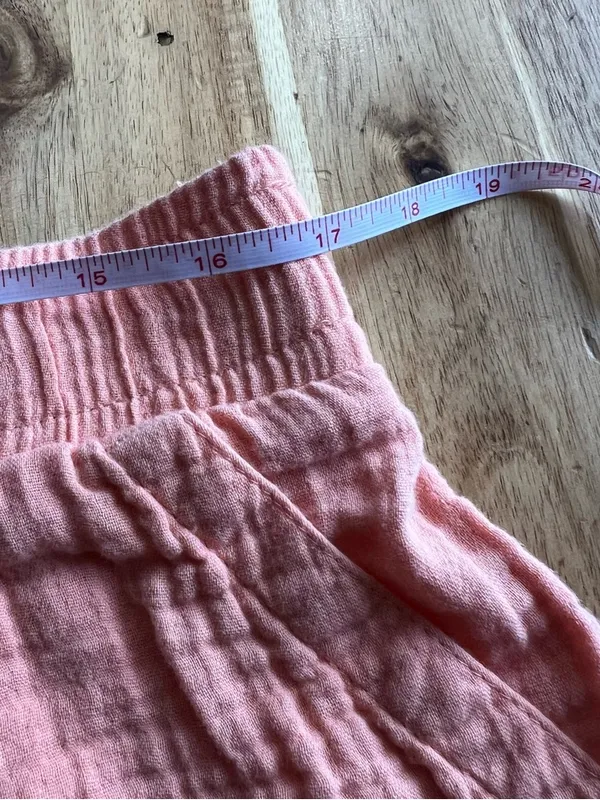 GAP Peach Gauze Shorts Women’s Large Elastic Waist Cotton Summer - Image 8