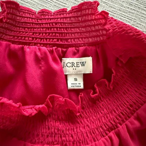 J Crew Factory Smocked Shirt in Pink - Image 5