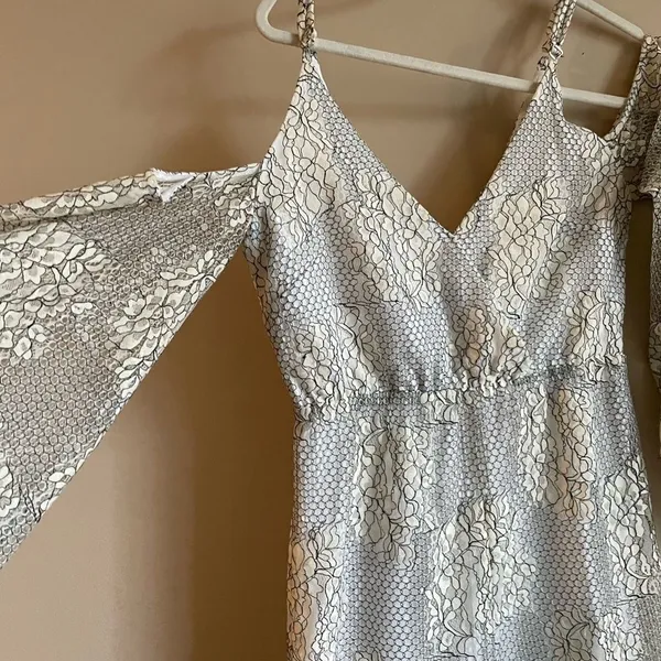 Elliatt white & black lace romper‎ - Image 15