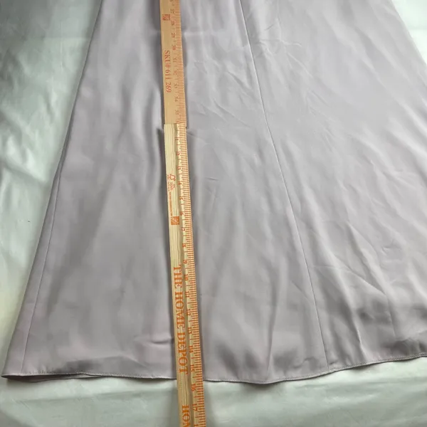 Talbots Petites Lavender Satin Maxi‎ Dress Bridesmaid Formal Evening Size 8 - Image 6