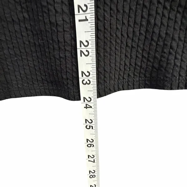 Anthropologie Porridge Joan Bell Sleeved Top Womens M Black Ribbed Boho‎ Chic - Image 9