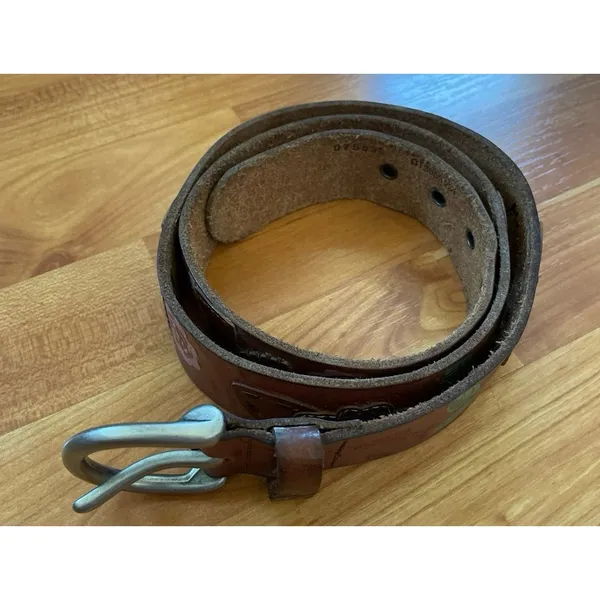 Vintage‎ Leather Fossil Belt - Image 5