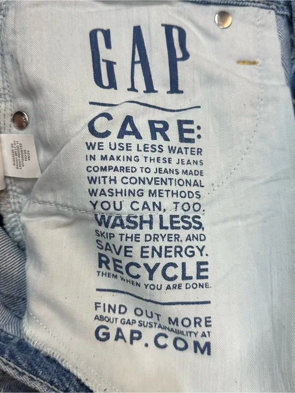 GAP Baggy Mid Rise Jeans Women’s 28/6 Regular Light Wash Wide Leg NWT $79.95 - Image 12