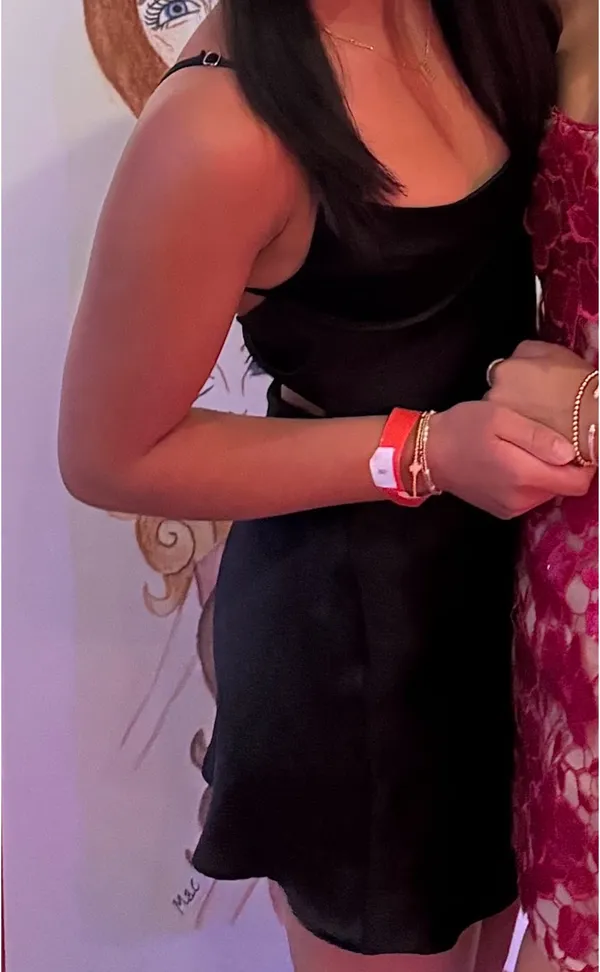 zara silk mini dress - Image 4