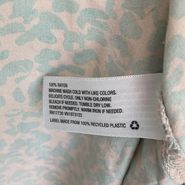 Ava + Viv| Tan Green Blouse Buttons on Back - Image 6