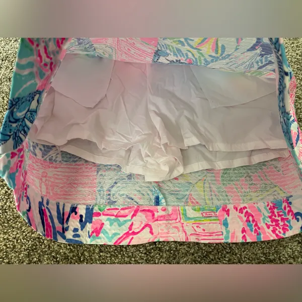Women’s Lilly Pulitzer Marigold Skort Pop Up Summer Remix Print Size 4 - Image 3