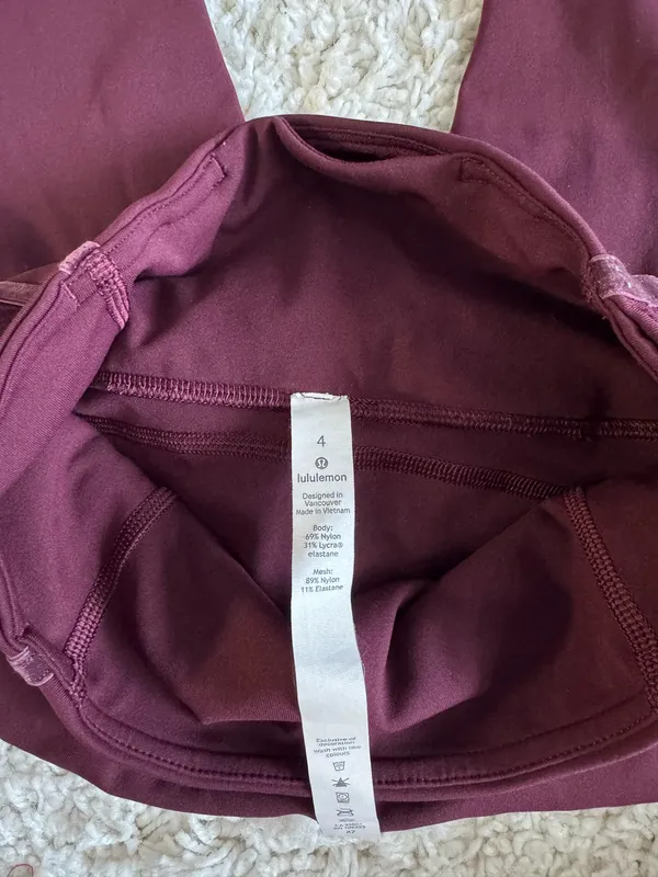 Lululemon Wunder Under Crop High-Rise Flocked 21" Leggings - Image 3