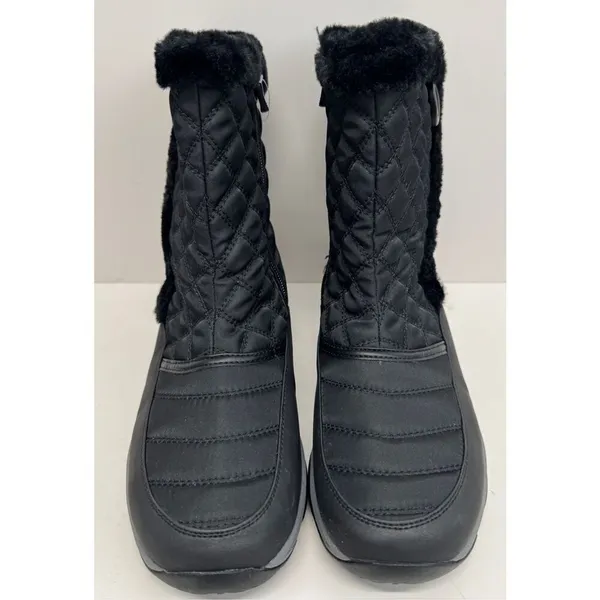 Easy Spirit Winter Boots Size 9.5 Black Removable Footbed Water Repellent NEW‎ - Image 5