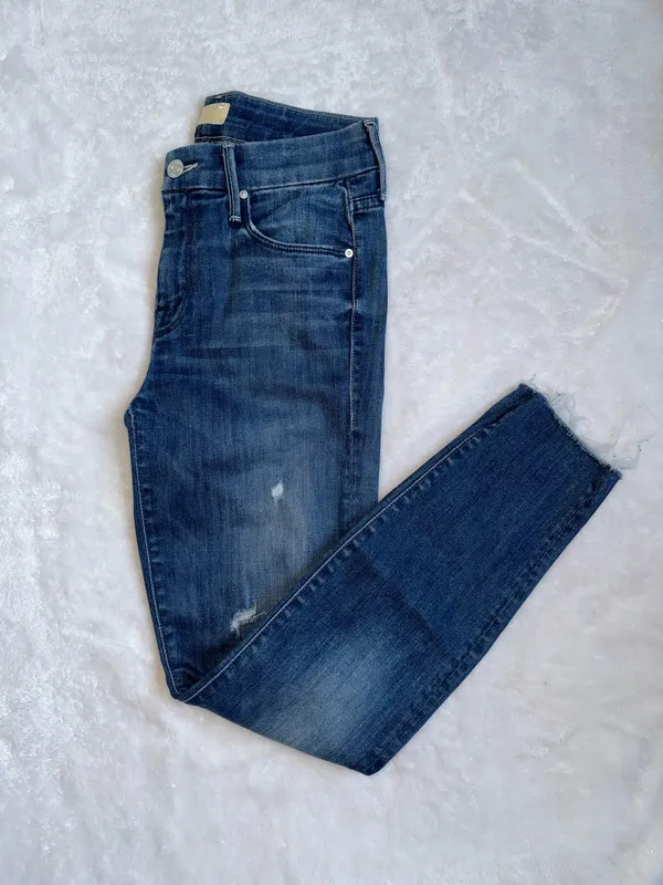 Mother The Looker Chew Ankle Skinny Jeans Size 25 - Image 4