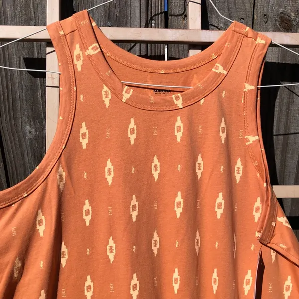 🛍️Sonoma Women’s Cotton Sleeveless Printed Shift Sun Dress Size Large - Image 4