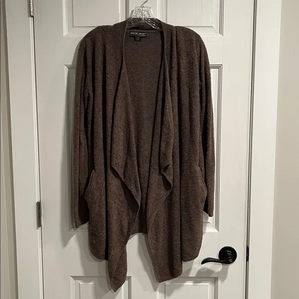 Barefoot Dreams Cozychic Lite Wrap Sweater in Brown Size S/M - Image 2
