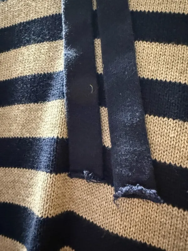 Edikted Striped Knit Hoodie - Image 2