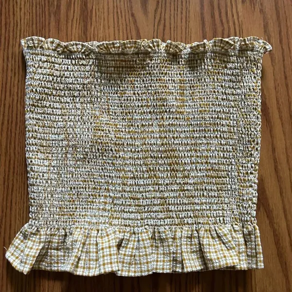 Women’s Willow & Root Tube Top Yellow Size L - Image 2