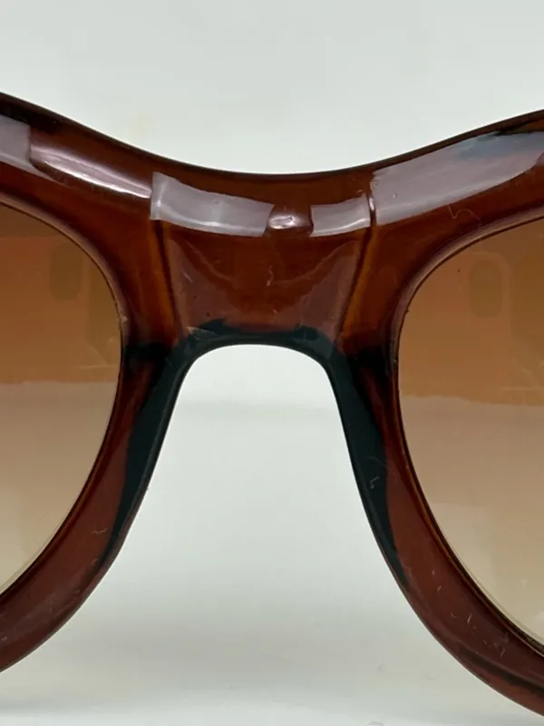 TORY BURCH Logo Brown Gradient Oversized Sunglasses - Image 13