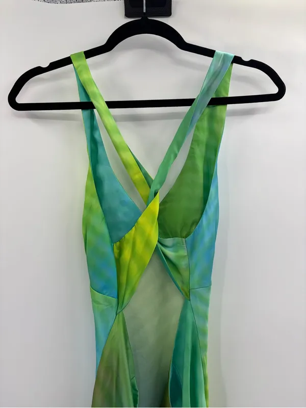 Urban outfitters another girl space blur print boho midi slip dress size 6 NWT - Image 11