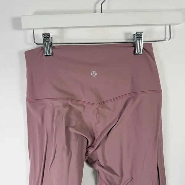 Lululemon Align Leggings 25" Nulu Dusty Rose Active Gym Workout Travel Womens‎ 6 - Image 5