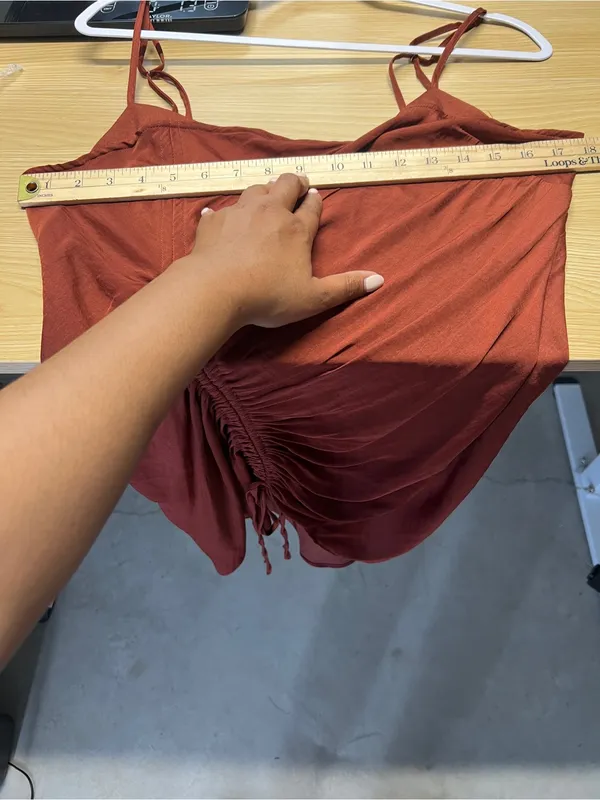 Free People Be My Mini Slip Dress Rust‎ Size M - Image 10