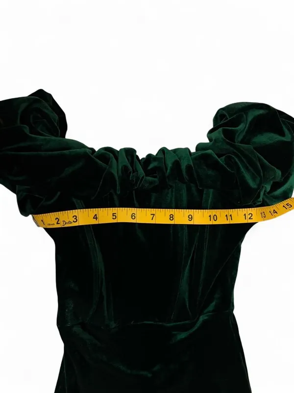 Windsor Emerald Green Velvet Ruffle Mini Dress XS NWT - Image 7