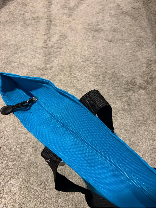 Blue Tote Bag with Black Handles - Image 5