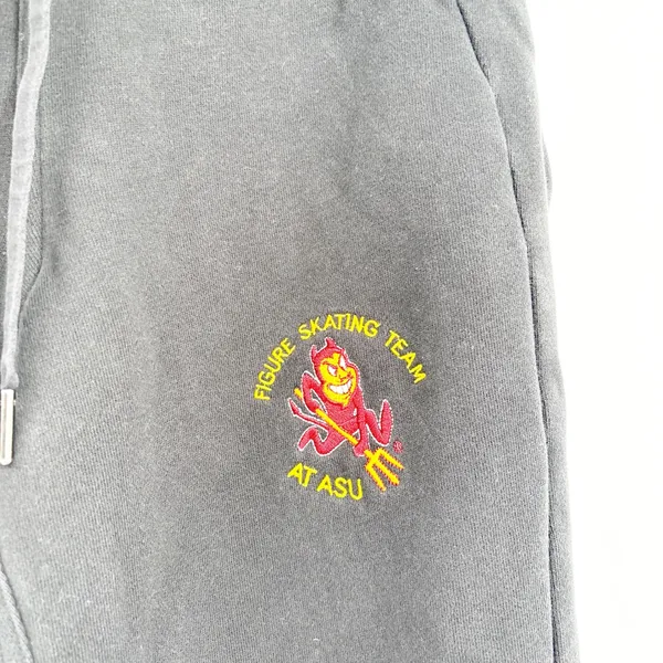Lululemon Women Black ASU Figure Skating Team Scuba Fleece Jogger Pants Size 6 - Image 2