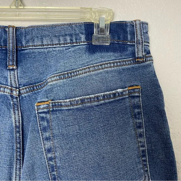 Abercrombie & Fitch Ankle Straight Ultra High Rise Blue Jeans Size 14 Long - Image 10